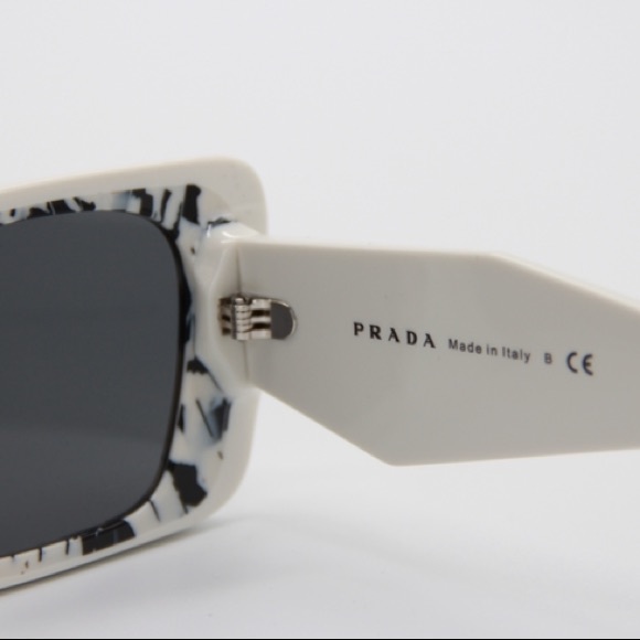 NEW PRADA SPR08Y 02V-5S0 WHITE CAT EYE SUNGLASSES PR 08YS EYEWEAR PRADA PR08YS - Picture 10 of 12